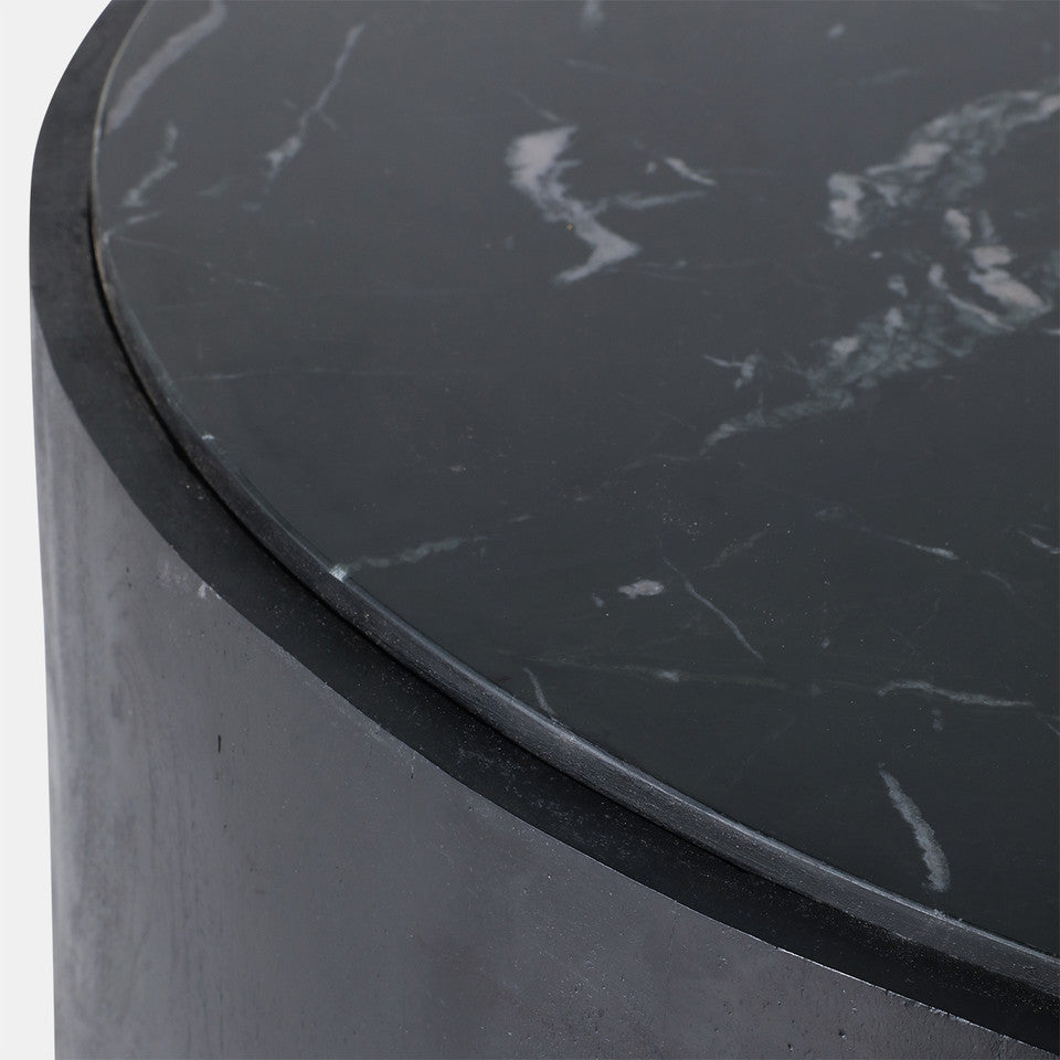 Marble Inlay Round Coffee Table