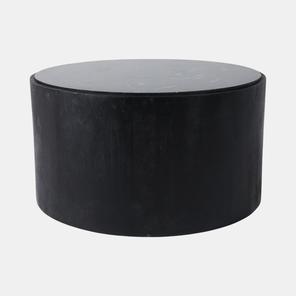 Marble Inlay Round Coffee Table