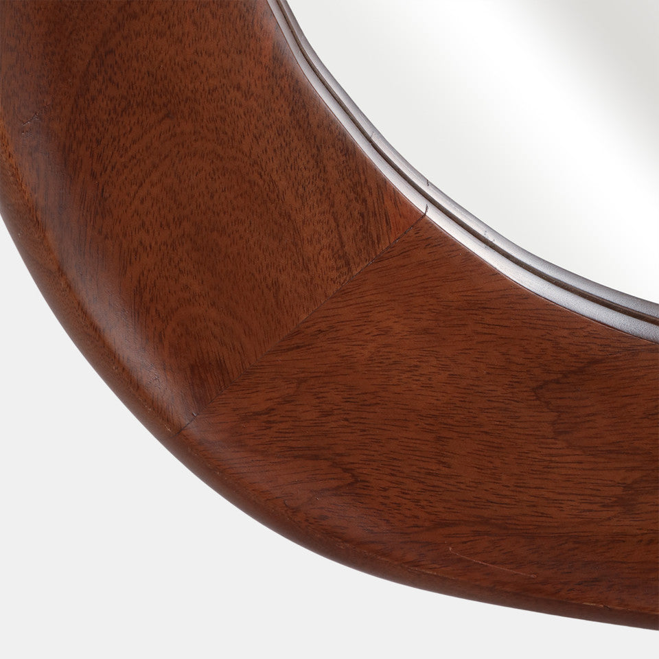 Organic Shaped Wood Mirror