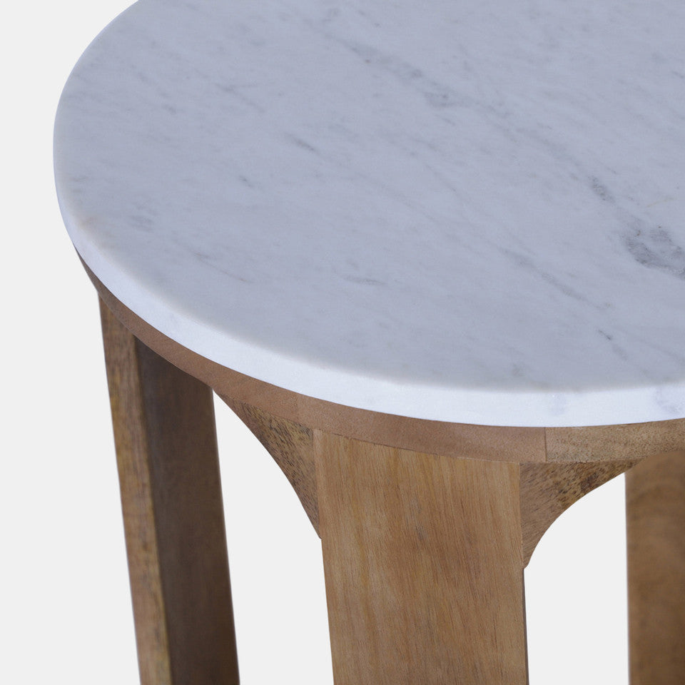 Marble Top Accent Table