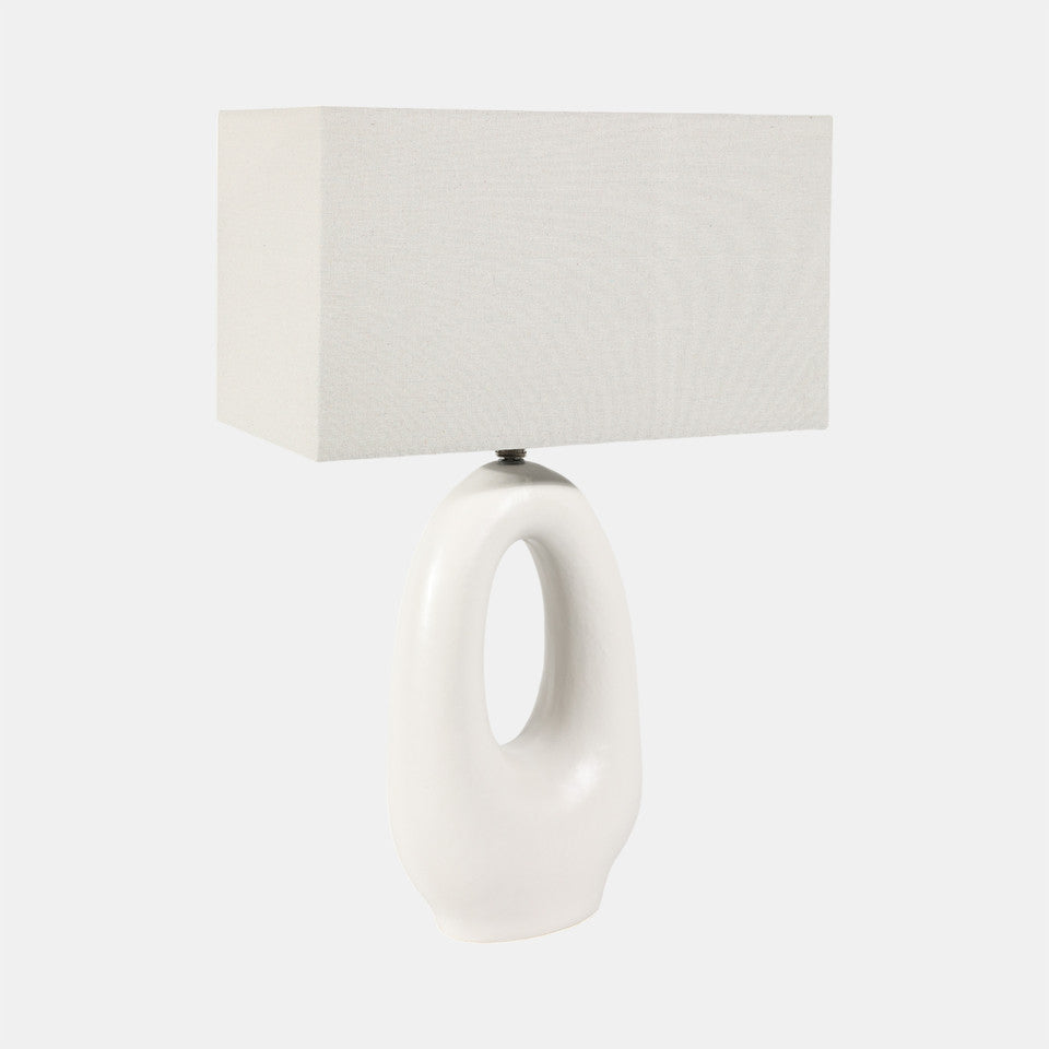 Open Cutout Oval Table Lamp