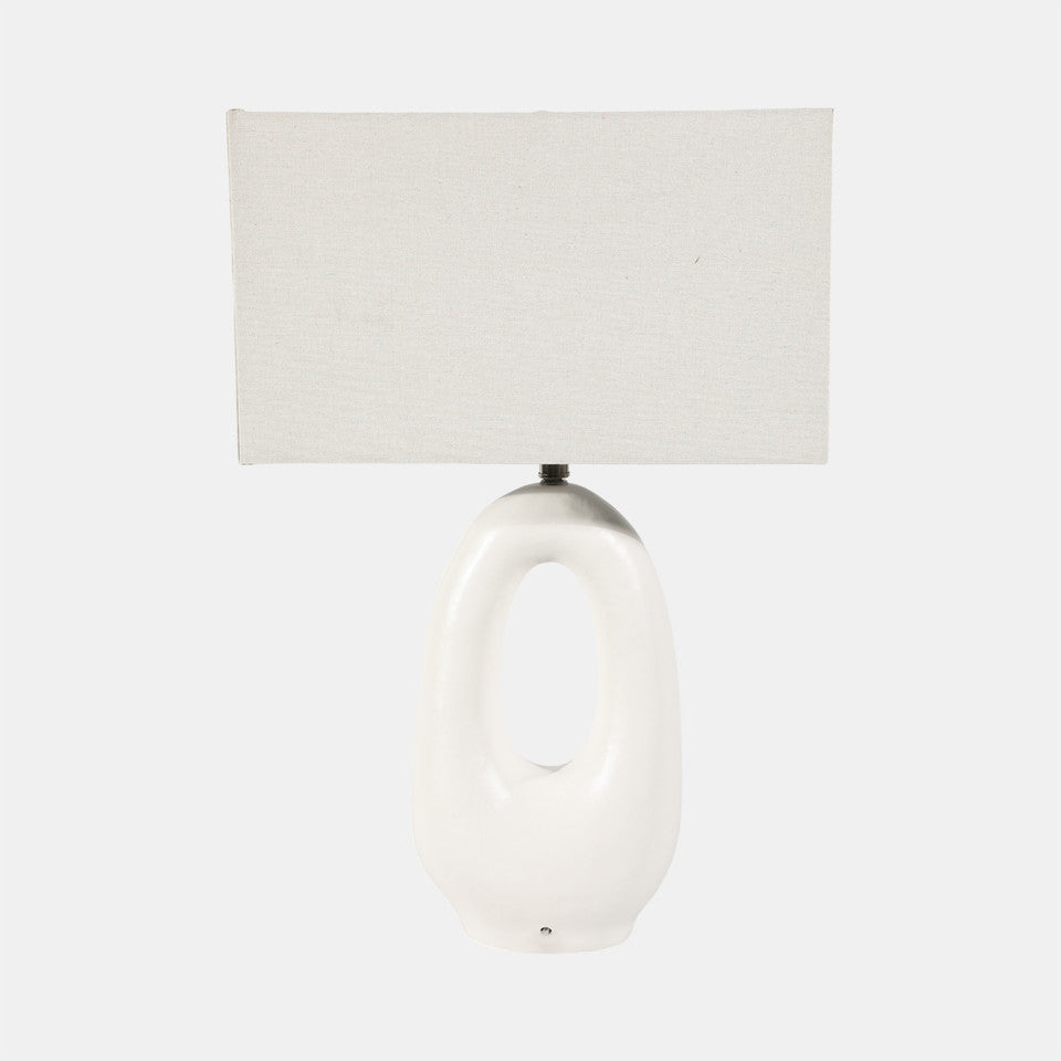 Open Cutout Oval Table Lamp