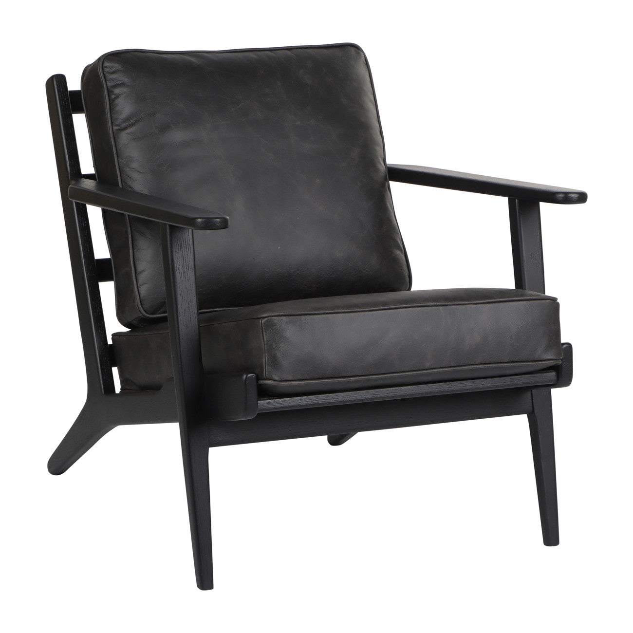 Andromeda Top Grain Leather Accent Chair