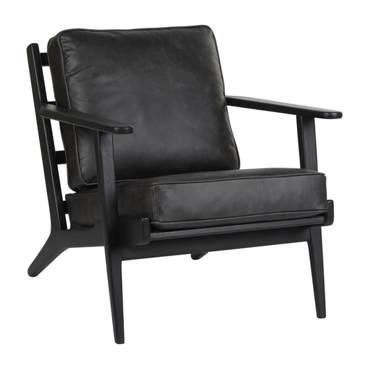 Andromeda Top Grain Leather Accent Chair