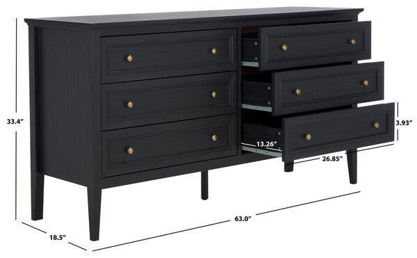 Sondra 6 Drawer Dresser